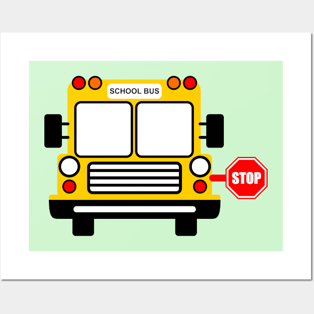 School Bus Driver Wall Art by Hastag Pos